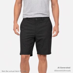 Performance Golf Shorts Stretch Tech Office Casual Dark Charcoal 38